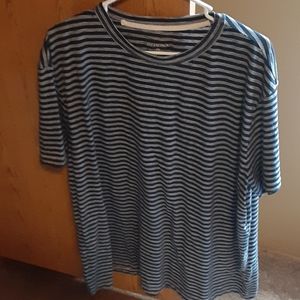 Blue with White Stripes